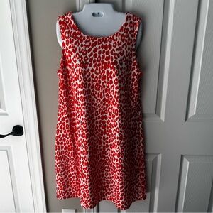 Jude Connally Orange and White Cheetah-Patterned "Jude Cloth" Signature XL